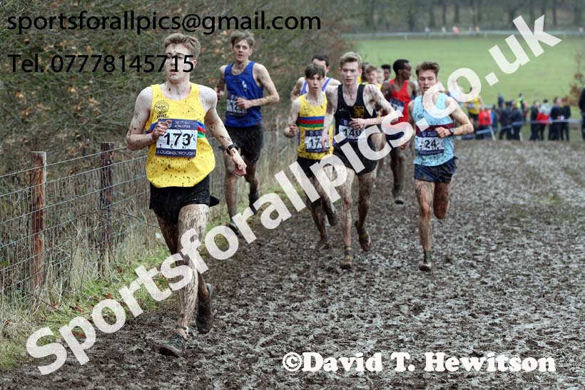 Mens under-20s 2018 British Inter Counties Cross Country Champs., Prestwold Hall, Loughborough. Photo: David T. Hewitson/Sports for All Pics